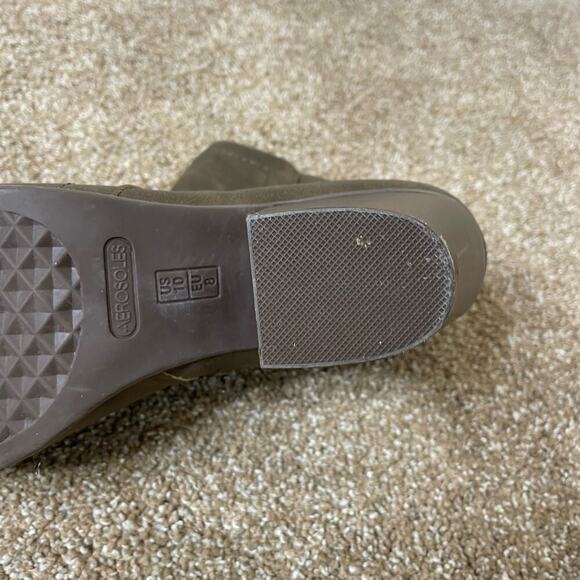 Aerosoles Women's Vitality Boot Faux Leather ankle booties memory foam SZ 10 tan - Picture 4 of 10